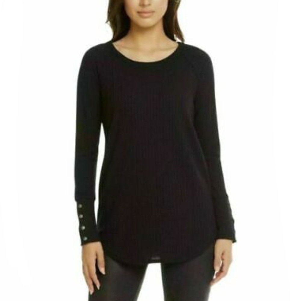 🔥 Chaser waffle knife black ribbed tee NWT